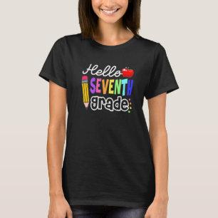 Camiseta Hola Profesor de Séptimo Grado Estudiante De vuelt