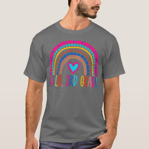 Camiseta Hola profesor de tercer grado Rainbow Third Grado