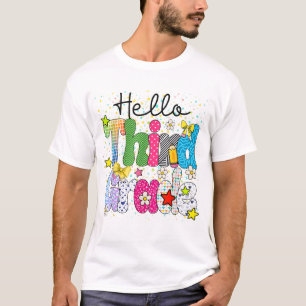 Camiseta Hola profesora coqueta de 3er grado estudiante de