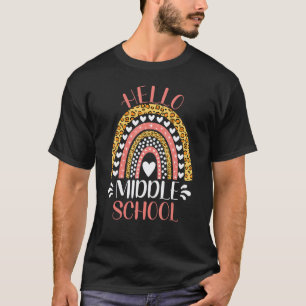 Camiseta Hola Profesora Escuela Media Chicos Chicas De Vuel