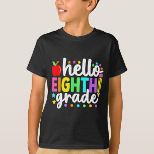 Camiseta Hola profesores de octavo grado de vuelta a la esc