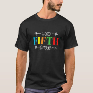 Camiseta Hola Profesores De Quinto Grado Niños Padres Regre
