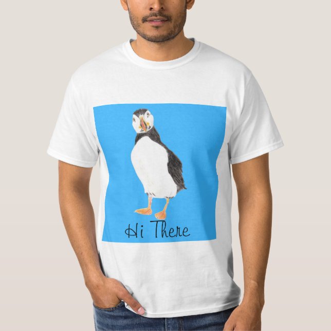 Camiseta Hola Puffin (Anverso)