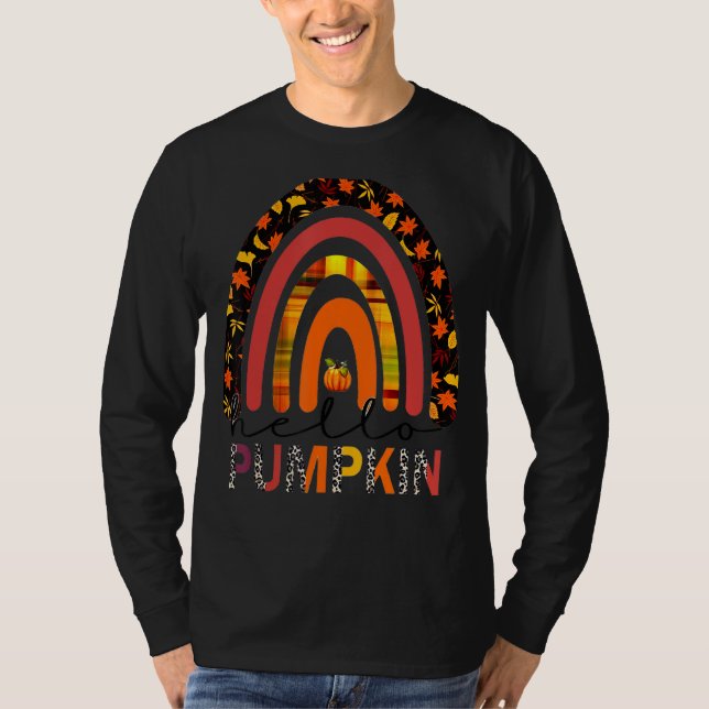 Camiseta Hola Pumpkin Boho Hello Pumpkin Cute Otoño Hallo (Anverso)