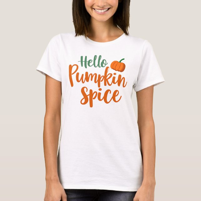 Camiseta Hola Pumpkin Spice (Anverso)