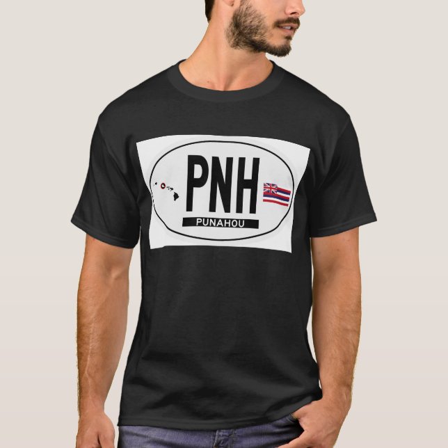 Camiseta Hola-PUNAHOU-Pegatina (Anverso)