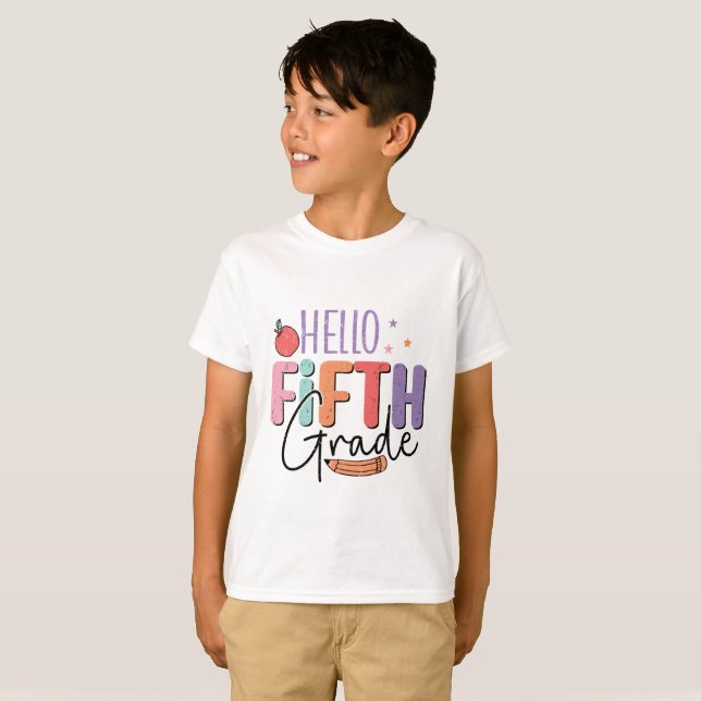 Camiseta Hola Quinto Grado (Anverso completo)