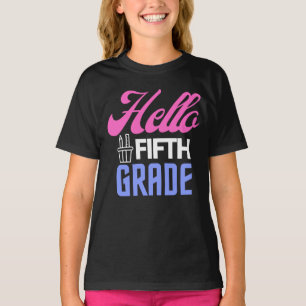 Camiseta Hola, Quinto Grado, De Vuelta A La Escuela