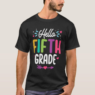 Camiseta Hola, Quinto Grado De Vuelta Al Estudiante De Maes