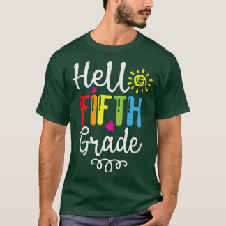 Camiseta Hola, Quinto Grado De Vuelta Al Profesor De Primer