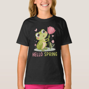 Camiseta Hola Rana de Primavera, Amante de la Naturaleza