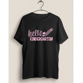 Camiseta Hola Regalo de Lápiz de Jardín de Infancia Lindo R