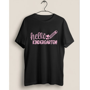 Camiseta Hola Regalo de Lápiz de Jardín de Infancia Lindo R