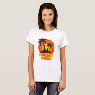Camiseta Hola regalo de verano