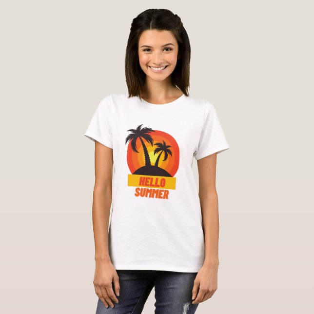 Camiseta Hola regalo de verano (Anverso completo)