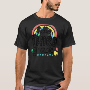 Camiseta Hola Retro De Tercer Grado De Vuelta A La Escuela 