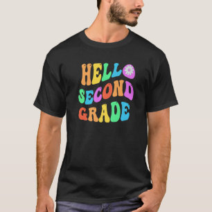 Camiseta Hola Retro Segundo Grado Little Miss 2do Gr Vintag