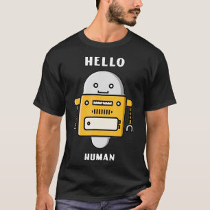 Camiseta Hola Robot humano Robotics Retro Bot Cyborg Vintag