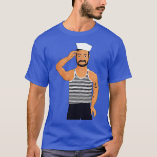 Camiseta Hola Sailor Funny Gay Art