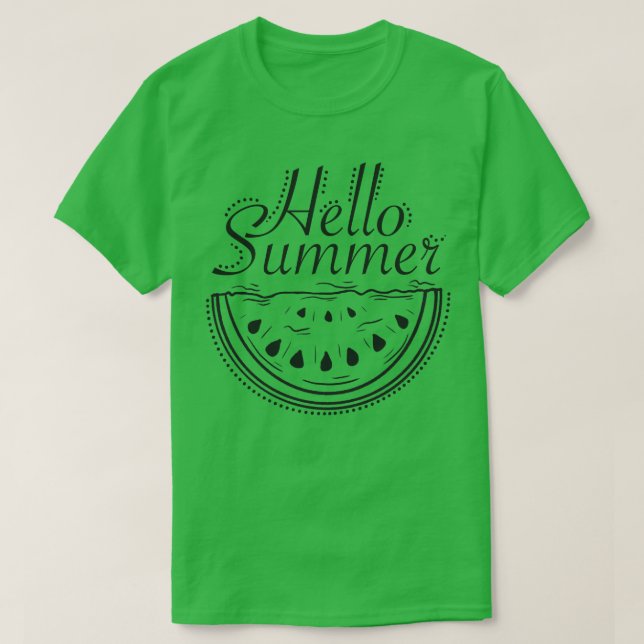 Camiseta Hola sandía de verano (Diseño del anverso)