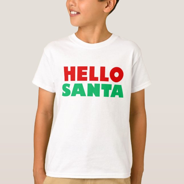 Camiseta Hola santa (Anverso)