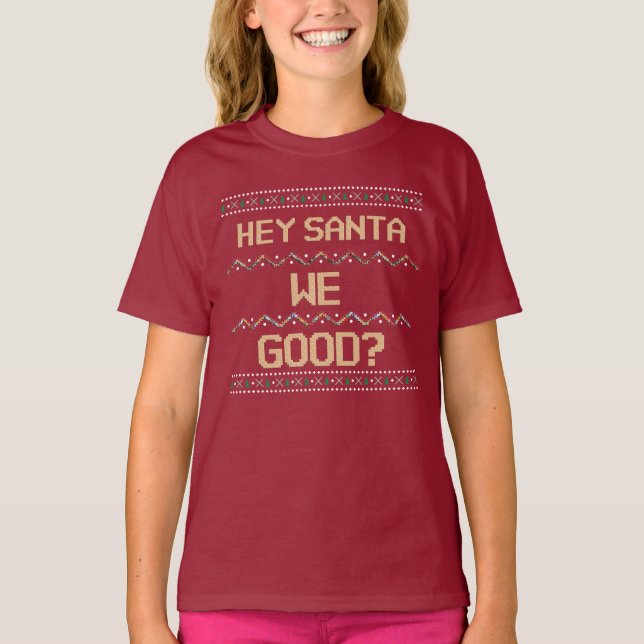 Camiseta Hola Santa, ¿estamos bien? Humor divertido para lo (Anverso)