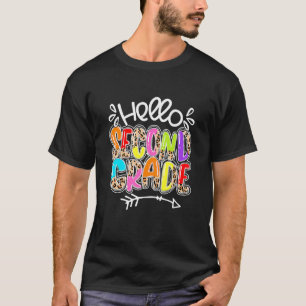 Camiseta Hola Segunda Grado Estampado de Leopardo 2do Grado