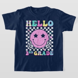 Camiseta Hola Segundo Grado Coquette Bow Chica Maestra