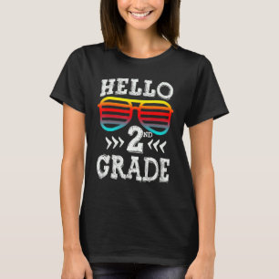 Camiseta Hola, segundo grado de regreso a la escuela, segun