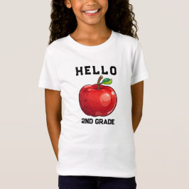 Camiseta Hola, segundo grado de vuelta a la escuela