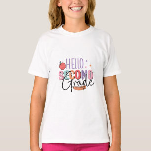 Camiseta Hola segundo grado de vuelta a la escuela