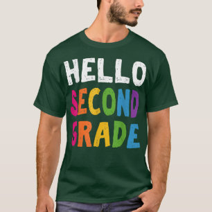 Camiseta Hola Segundo Grado De Vuelta A La Escuela Segundo
