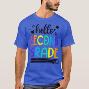 Camiseta Hola segundo grado de vuelta a los conjuntos escol