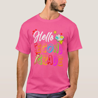 Camiseta Hola segundo grado Divertido segundo grado de vuel