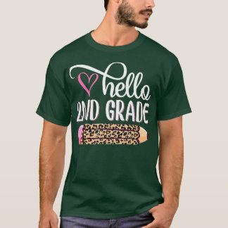Camiseta Hola segundo grado Equipo de 2º grado de vuelta a 