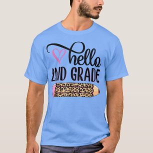 Camiseta Hola segundo grado Equipo de 2º grado de vuelta a