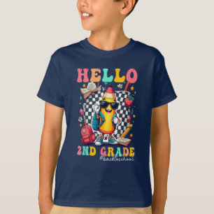 Camiseta Hola segundo grado Equipo de segundo grado de vuel