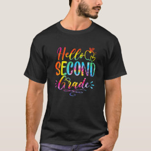 Camiseta Hola segundo grado Equipo de tintes de segundo gra