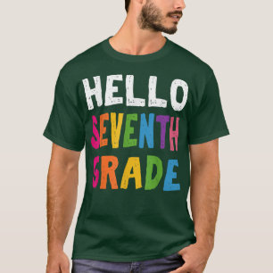 Camiseta Hola, Séptimo Grado De Vuelta A Maestra Perfecta