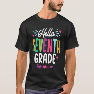 Camiseta Hola, Séptimo Grado De Vuelta Al Estudiante De Mae