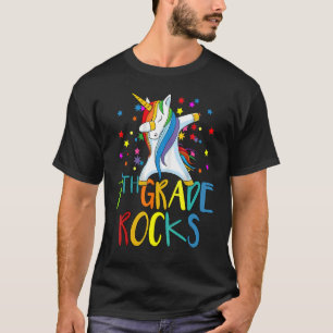 Camiseta Hola Séptimo Grado Rocks Maestra Apprec