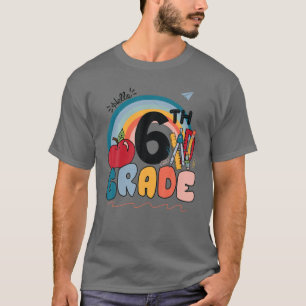 Camiseta Hola Sexto Grado Arcoiris Sexto Grado Profesor De