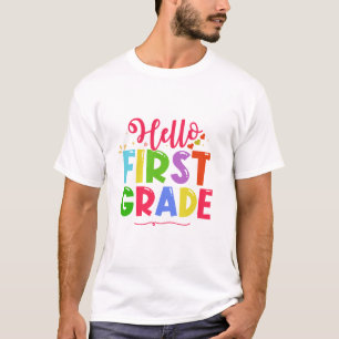 Camiseta Hola sexto grado de vuelta a la escuela 6º día de 