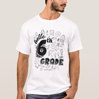 Camiseta Hola, Sexto Grado, Equipo Estudiantil De Sexto Gra