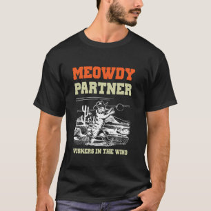 Camiseta Hola Socio Vaquero Gato Vintage Cómo Estás País Lo