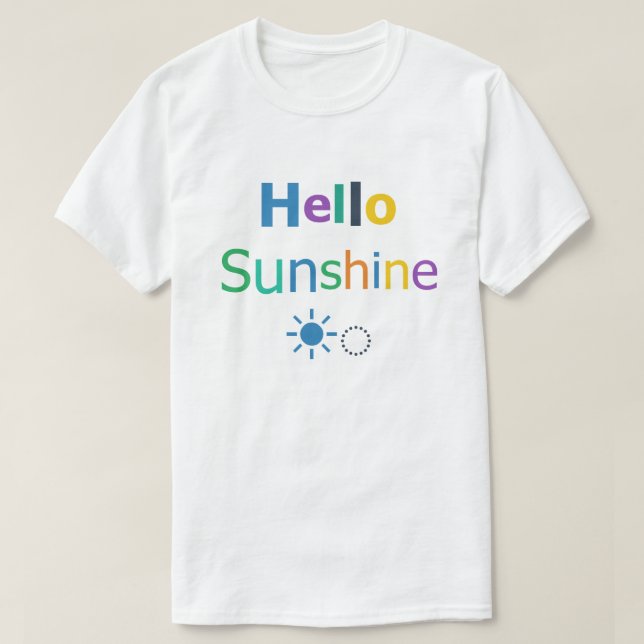 Camiseta Hola Sol (Diseño del anverso)