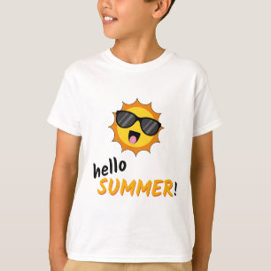Camiseta Hola Sol de verano con gafas de sol