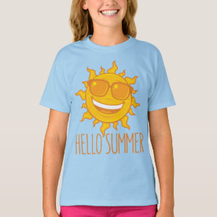 Camiseta Hola Sol de verano con gafas de sol