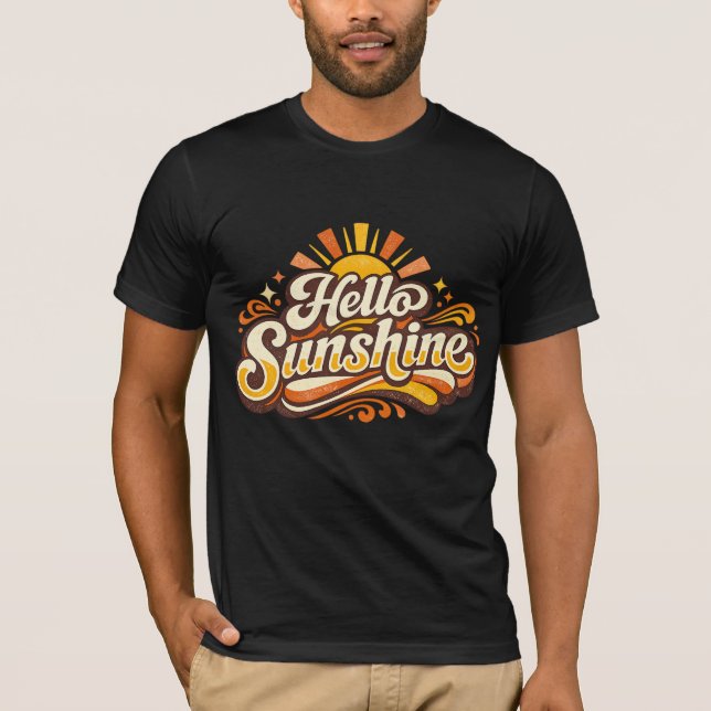 Camiseta Hola Sol Retro Vibes de Verano (Anverso)