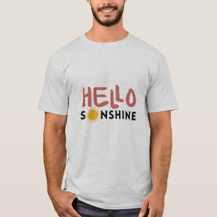 Camiseta Hola Sonshine, Sun Rays, vibraciones de verano